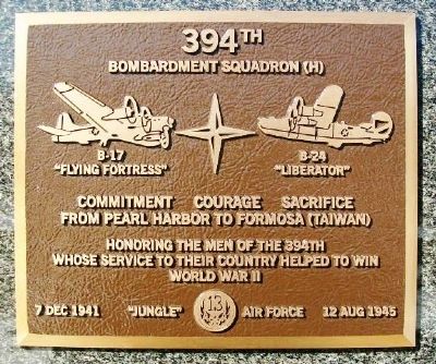 394th Bombardment Squadron (H) Marker image. Click for full size.