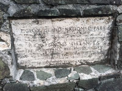 Additional marker on the opening of Pigeon Island National Park image. Click for full size.