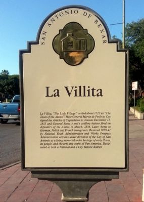 La Villita Marker. Click for full size. La Villita Marker image. Click for full size.
