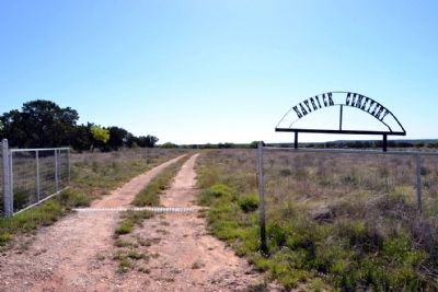 Entrance to Hayrick Cemetery. Click for full size. Entrance to Hayrick Cemetery image. Click for full size.