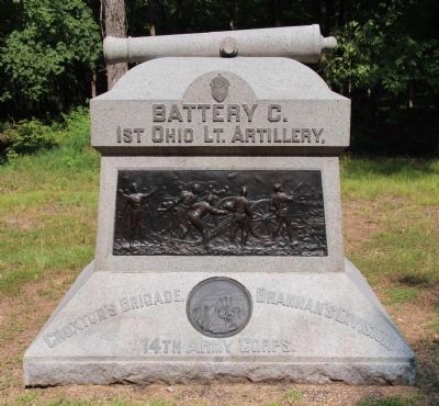 Battery C, 1st Ohio Light Artillery Monument. Click for full size. Battery C, 1st Ohio Light Artillery Monument image. Click for full size.