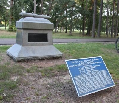 Battery C, 1st Ohio Light Artillery Monument. Click for full size. Battery C, 1st Ohio Light Artillery Monument image. Click for full size.
