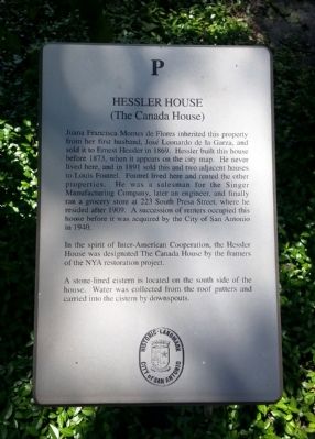 Hessler House Marker. Click for full size. Hessler House Marker image. Click for full size.