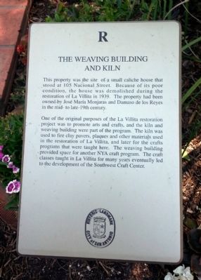 The Weaving Building And Kiln Marker image. Click for full size.