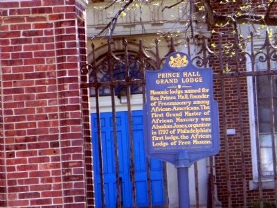 Prince Hall Grand Lodge Marker image. Click for full size.