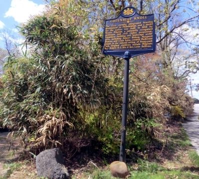 Greenbelt Knoll Marker. Click for full size. Greenbelt Knoll Marker image. Click for full size.