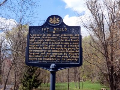 Ivy Mills Marker. Click for full size. Ivy Mills Marker image. Click for full size.