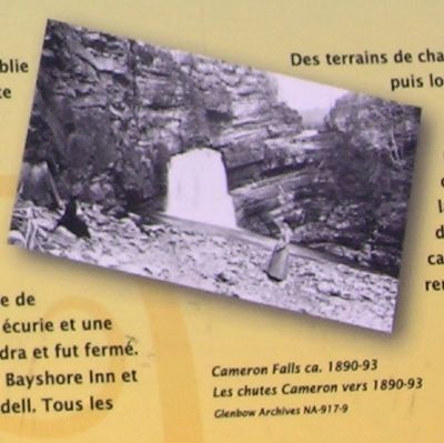Cameron Falls, ca. 1890-1893. Click for full size. Cameron Falls, ca. 1890-1893 image. Click for full size.