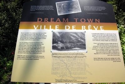 Dream Town Marker. Click for full size. Dream Town Marker image. Click for full size.