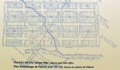 Oil City Survey Plan by A.P. Patrick image. Click for full size.