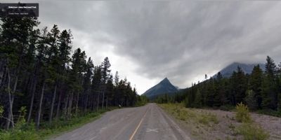 View to Southwest on Akamina Parkway. Click for full size. View to Southwest on Akamina Parkway image. Click for full size.