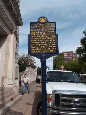 St. Augustine's Roman Catholic Church Marker. Click for full size. St. Augustine's Roman Catholic Church Marker image. Click for full size.