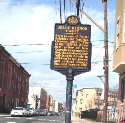 Jessie Redmon Fauset Marker. Click for full size. Jessie Redmon Fauset Marker image. Click for full size.