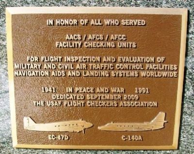 AACS / AFCS / AFCC Facility Checking Units Marker image. Click for full size.