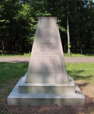 Battery D, 1st Michigan Artillery Monument. Click for full size. Battery D, 1st Michigan Artillery Monument image. Click for full size.