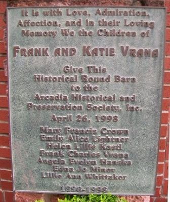 Frank and Katie Vrana Marker image. Click for full size.