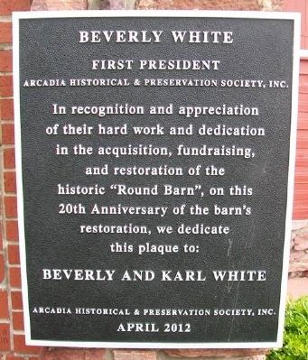 Beverly and Karl White Marker image. Click for full size.
