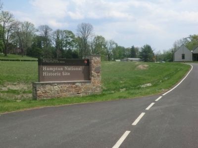Entrance sign to Hampton National Historic Site. image. Click for full size.