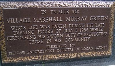 Village Marshall Murray Griffin Marker. Click for full size. Village Marshall Murray Griffin Marker image. Click for full size.