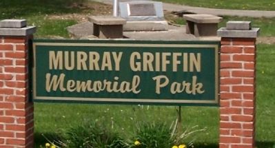 Murray Griffin Memorial Park Sign. Click for full size. Murray Griffin Memorial Park Sign image. Click for full size.