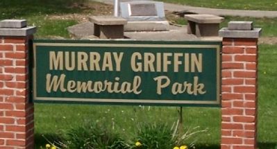 Murray Griffin Memorial Park Sign image. Click for full size.
