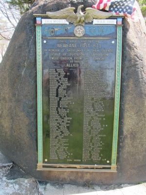 Town of Newfane WWI Memorial image. Click for full size.