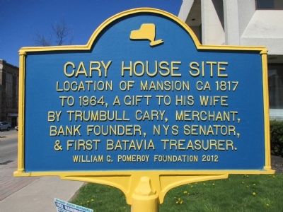 Cary House Site Marker image. Click for full size.