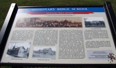 Missionary Ridge School Marker. Click for full size. Missionary Ridge School Marker image. Click for full size.