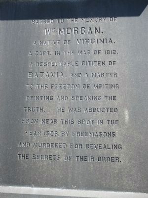 South Inscription. Click for full size. South Inscription image. Click for full size.