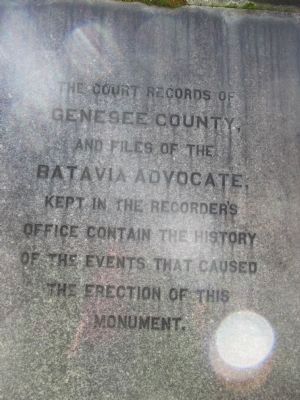 North Inscription. Click for full size. North Inscription image. Click for full size.