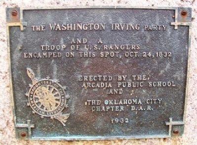 Washington Irving's Camp Marker. Click for full size. Washington Irving's Camp Marker image. Click for full size.