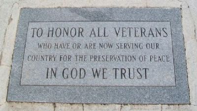 Veterans Memorial Marker. Click for full size. Veterans Memorial Marker image. Click for full size.