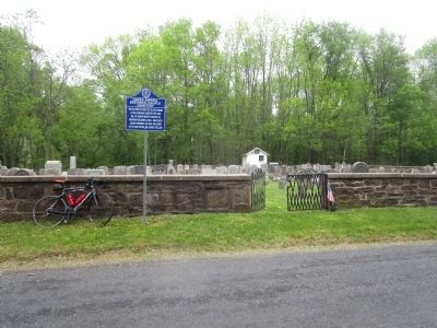 Lower Amwell Brethren Church Cemetery Marker. Click for full size. Lower Amwell Brethren Church Cemetery Marker image. Click for full size.
