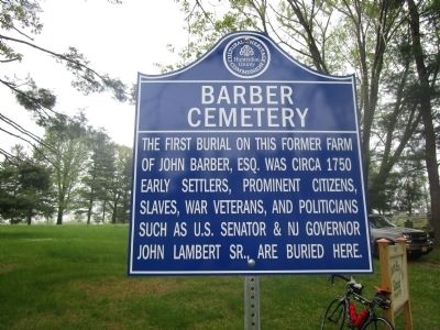 Barber Cemetery Marker image. Click for full size.