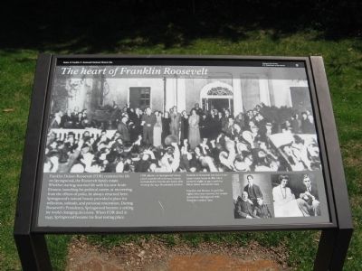 The heart of Franklin Roosevelt Marker image. Click for full size.