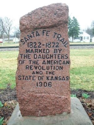 Santa Fe Trail Marker. Click for full size. Santa Fe Trail Marker image. Click for full size.
