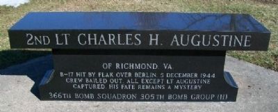 2nd Lt Charles H. Augustine Bench image. Click for full size.