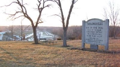 Taylorsville Dam and Marker image. Click for full size.