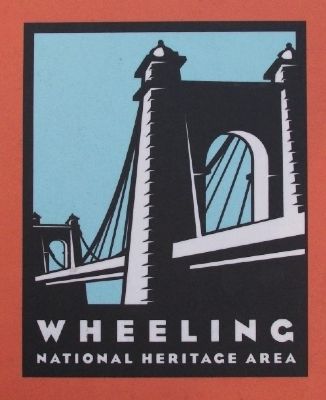 Wheeling National Heritage Area Logo on Marker image. Click for full size.