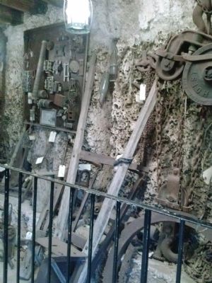 Ed's tools used to build Coral Castle image. Click for full size.