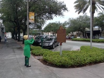 View of Miracle Mile and marker. Click for full size. View of Miracle Mile and marker image. Click for full size.