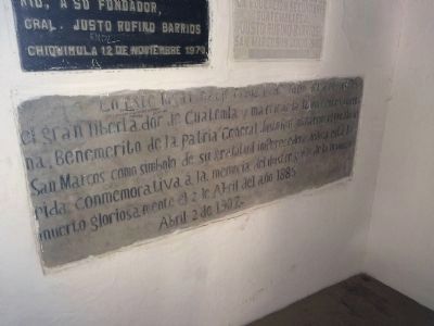 Birthplace of General Justo Rufino Barrios Marker image. Click for full size.