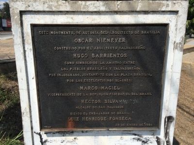 Plaza Brasilia Marker. Click for full size. Plaza Brasilia Marker image. Click for full size.