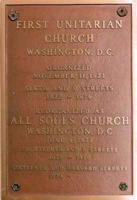 First Unitarian Church<br>Washington, D.C. image. Click for full size.