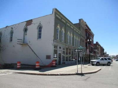 Marker at Mill and Main Streets. Click for full size. Marker at Mill and Main Streets image. Click for full size.