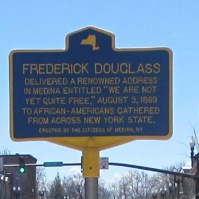 Frederick Douglass Marker- North Side image. Click for full size.
