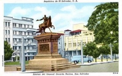 <i>Estatua del General Gerardo Barrios, San Salvador </i>. Click for full size. <i>Estatua del General Gerardo Barrios, San Salvador </i> image. Click for full size.