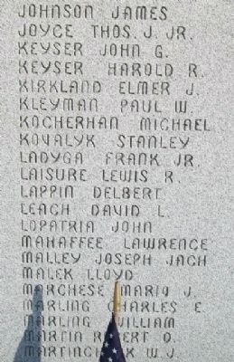 World War II Memorial Honored Dead. Click for full size. World War II Memorial Honored Dead image. Click for full size.