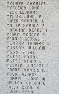 World War II Memorial Honored Dead. Click for full size. World War II Memorial Honored Dead image. Click for full size.