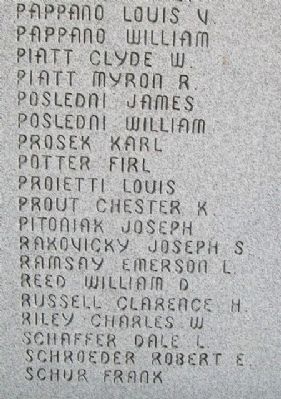World War II Memorial Honored Dead. Click for full size. World War II Memorial Honored Dead image. Click for full size.